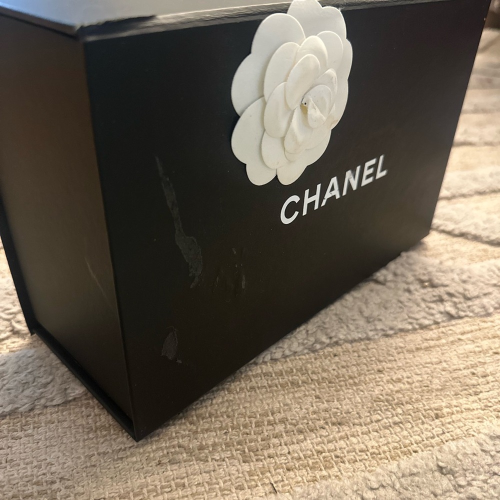 Chanel Black Box with White Camellia